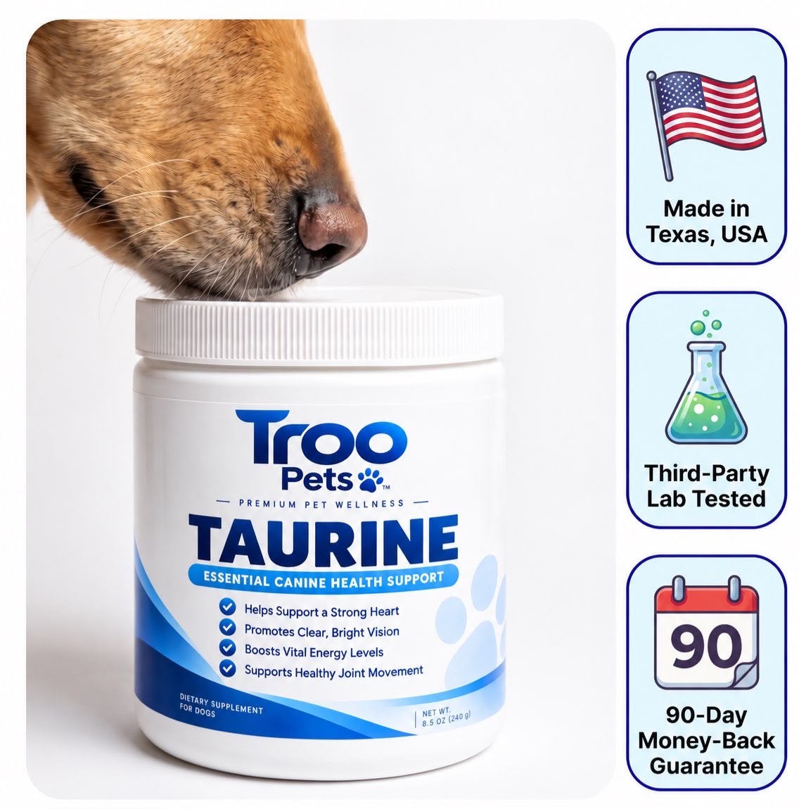 Troo Taurine: #1 Rated Taurine by 2100+ Vets